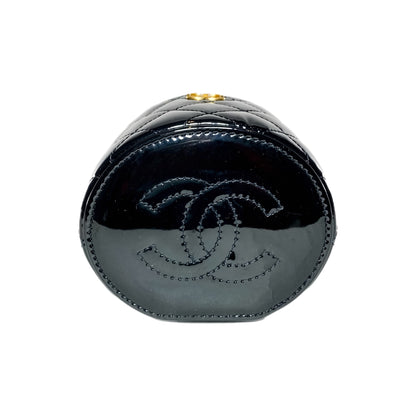 Chanel Black Afternoon Tea Patent Vanity Case
