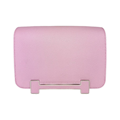 Hermes Geta Mauve Sylvestre Chevre Palladium Hardware