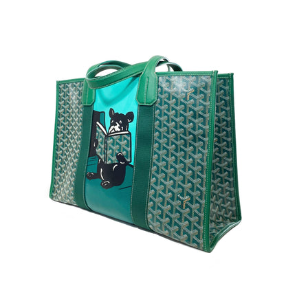 Goyard French Bulldog Green Villette