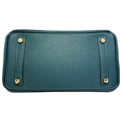 Hermes Birkin 25 Vert Cypress Togo Gold Hardware
