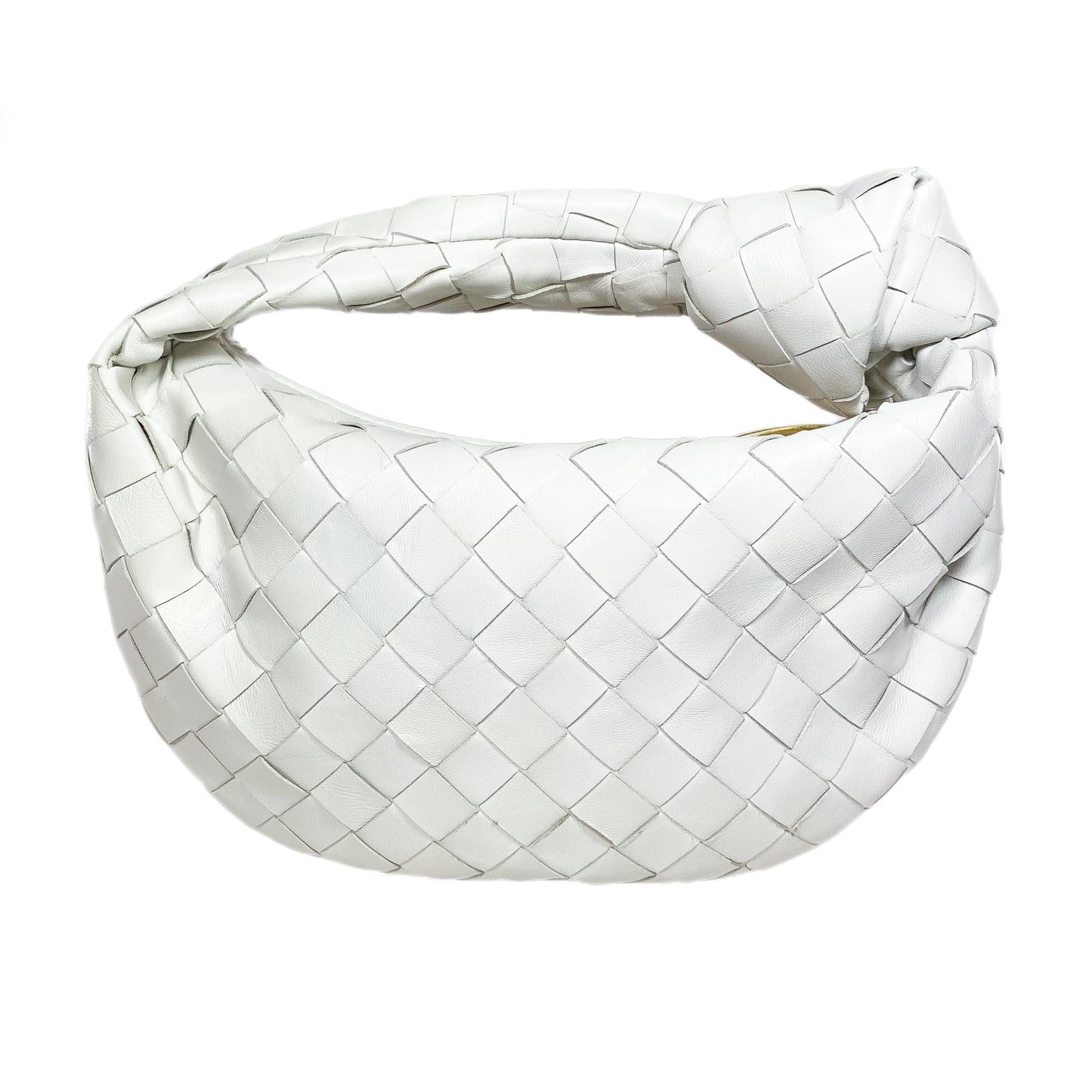 Bottega Veneta White Mini Intrecciato Jodie