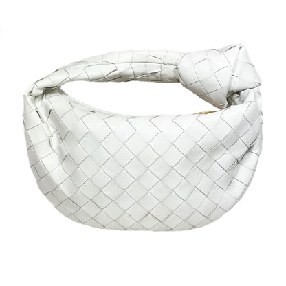 Bottega Veneta White Mini Intrecciato Jodie