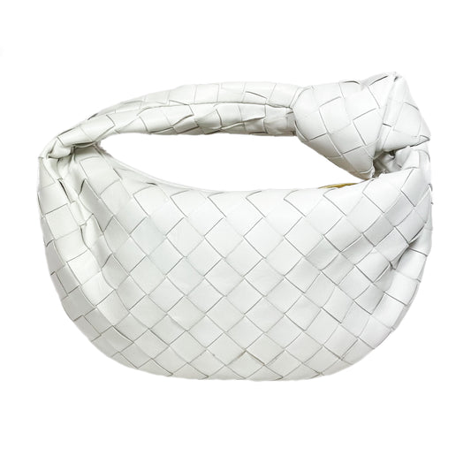 Bottega Veneta White Mini Intrecciato Jodie