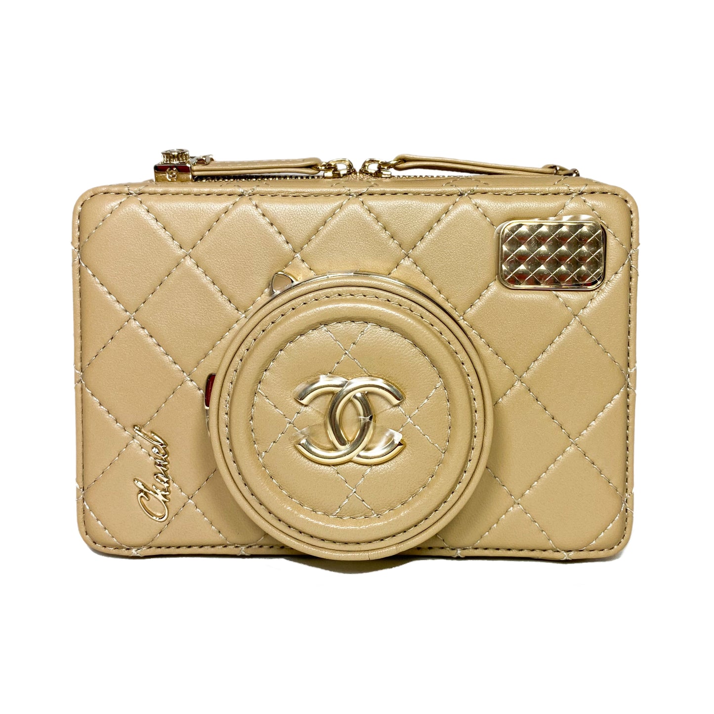 Chanel Beige Camera Bag