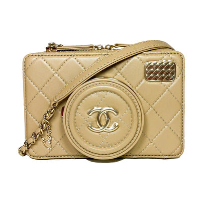 Chanel Beige Camera Bag