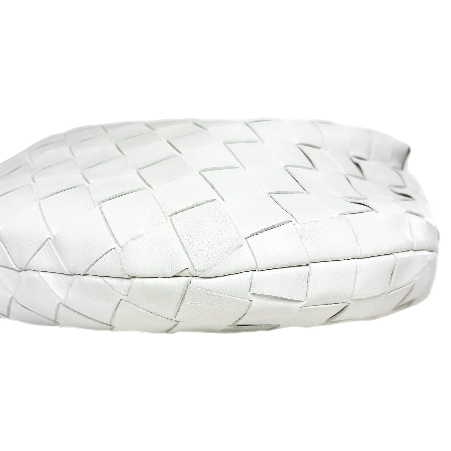 Bottega Veneta White Mini Intrecciato Jodie