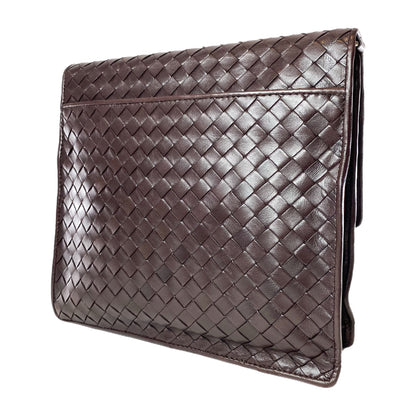 Bottega Veneta Brown Flap Bag with Chain