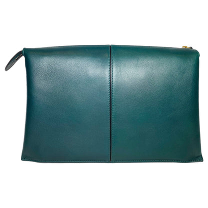 Celine Green Clutch with Chain