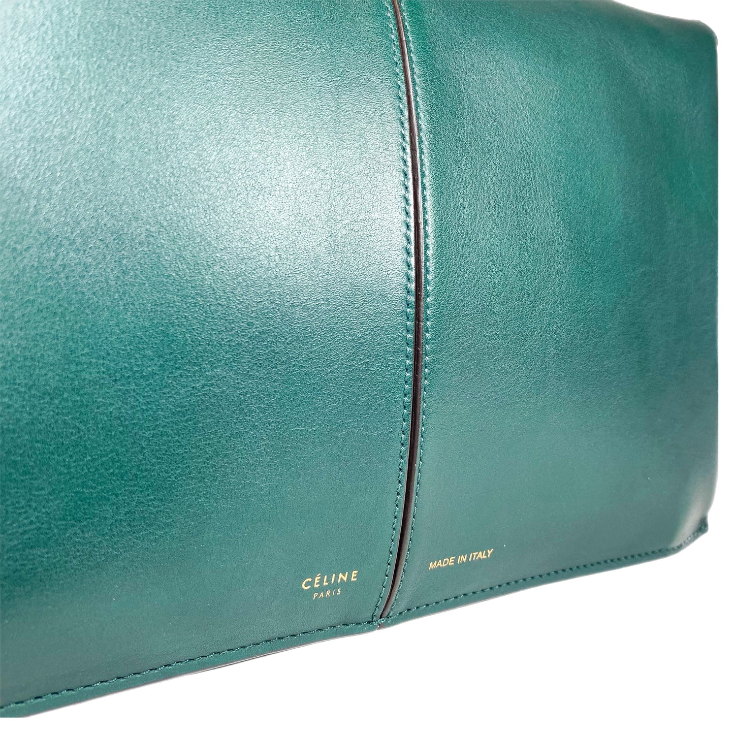 Celine Green Clutch with Chain