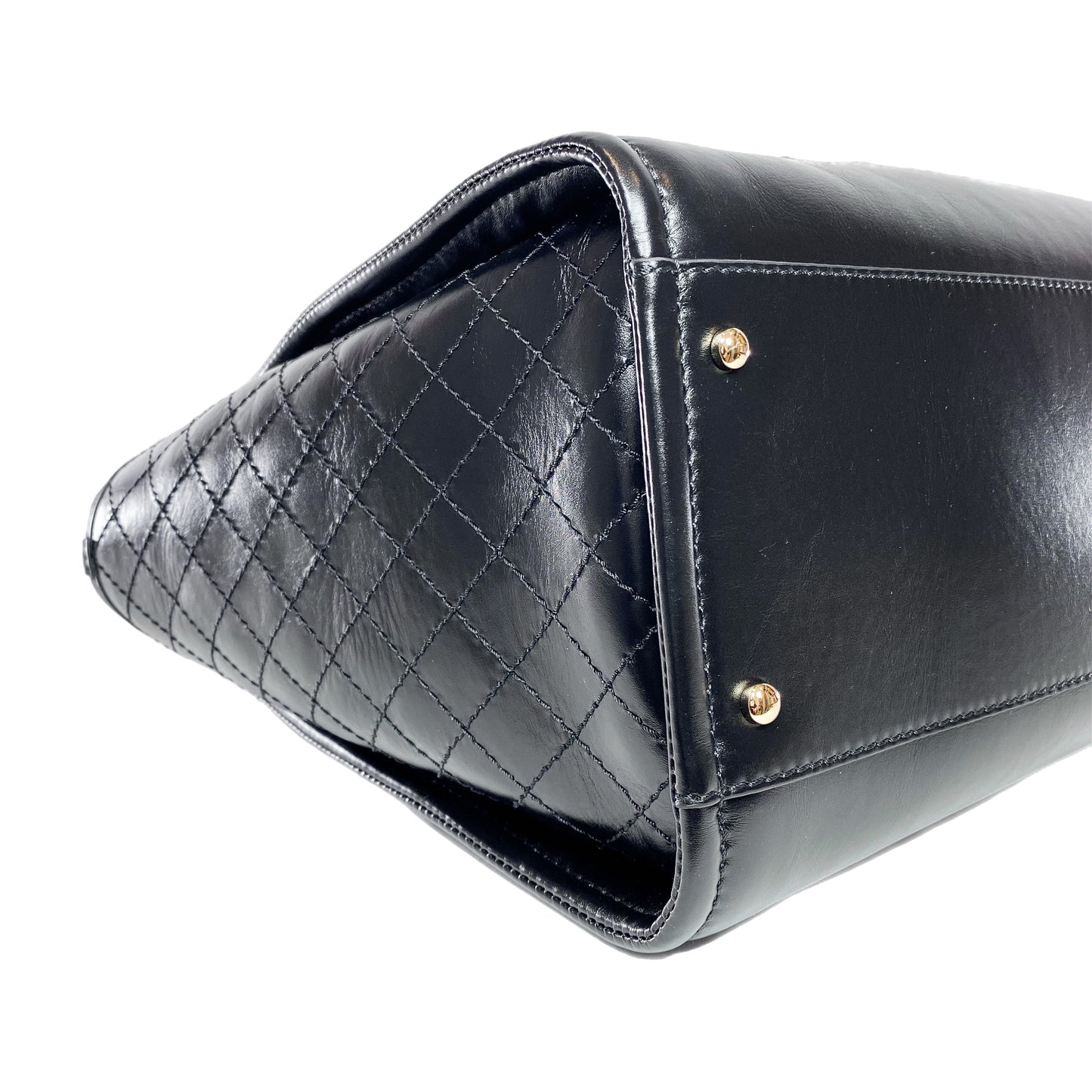 Chanel Black Tweed Deauville with Pouch