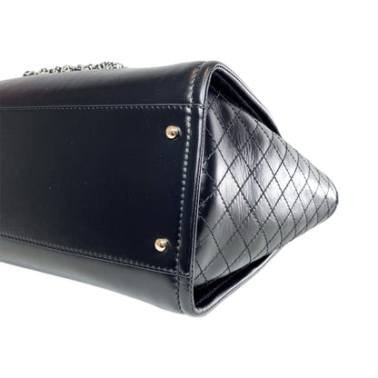 Chanel Black Tweed Deauville with Pouch