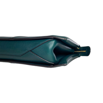 Celine Green Clutch with Chain