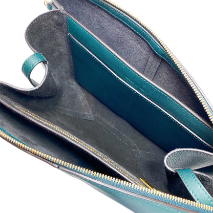 Celine Green Clutch with Chain