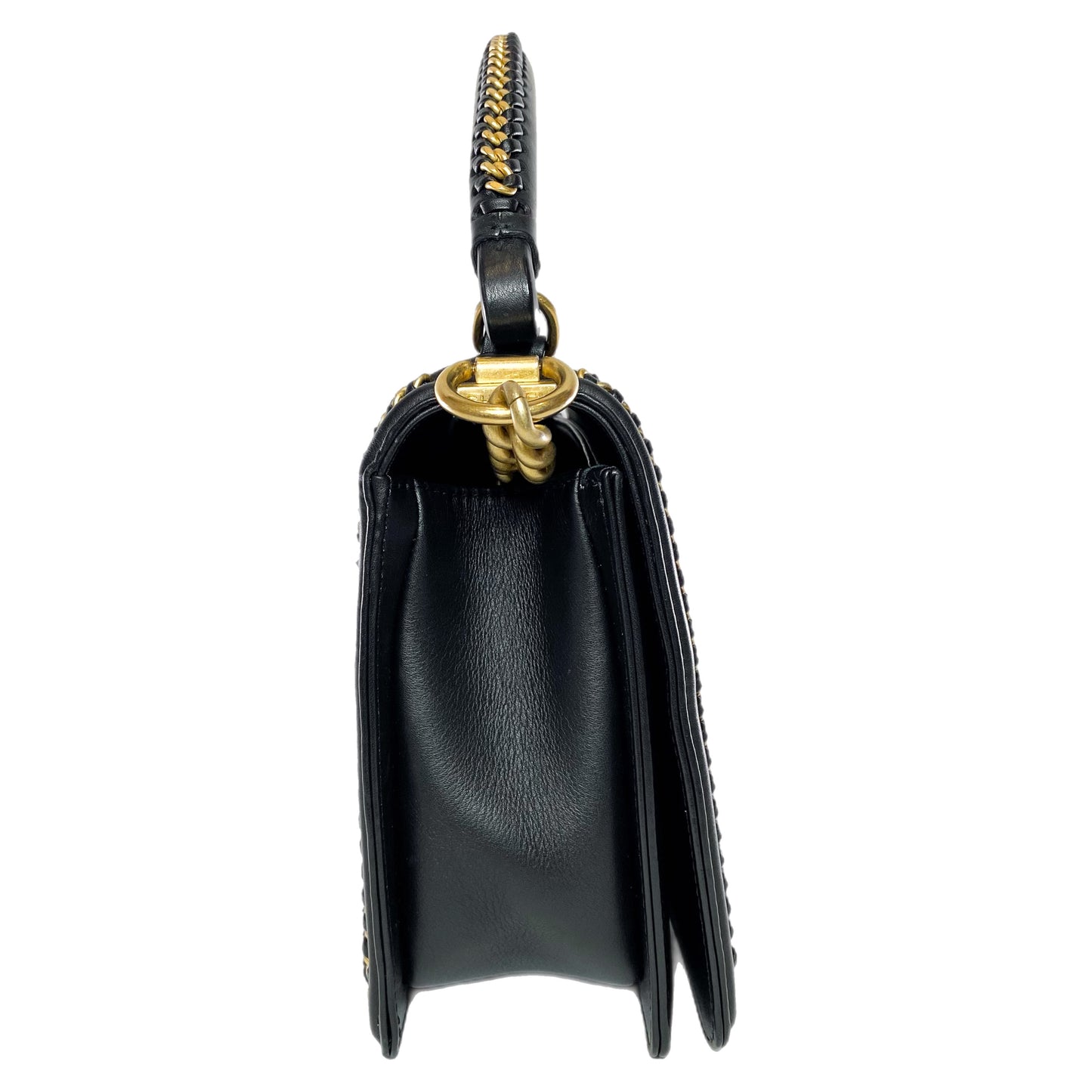 Chanel Black New Medium Chain Around Top Handle Boy Bag