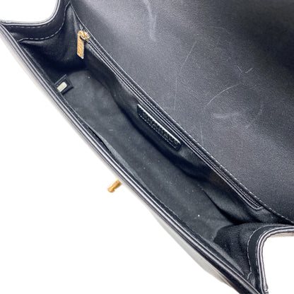 Chanel Black New Medium Chain Around Top Handle Boy Bag