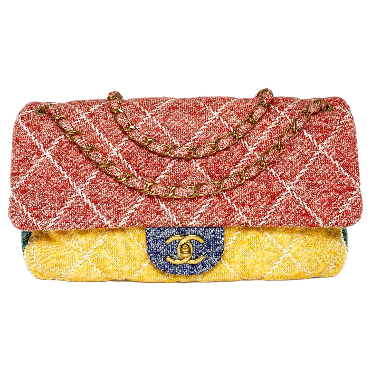 Chanel Multicolor Ultimate Stitch Jersey Flap Bag
