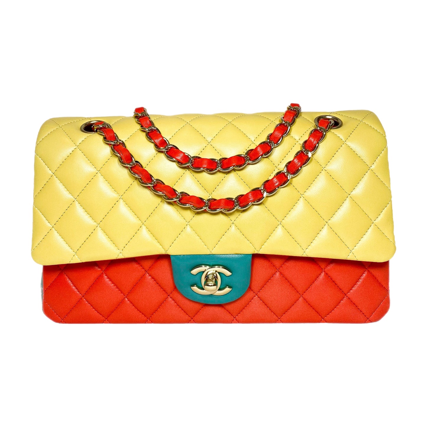 Chanel Tri-Color Medium Double Flap Bag - Online Only