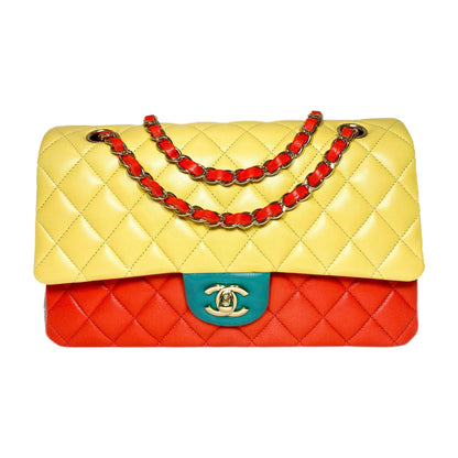 Chanel Tri-Color Medium Double Flap Bag - Online Only