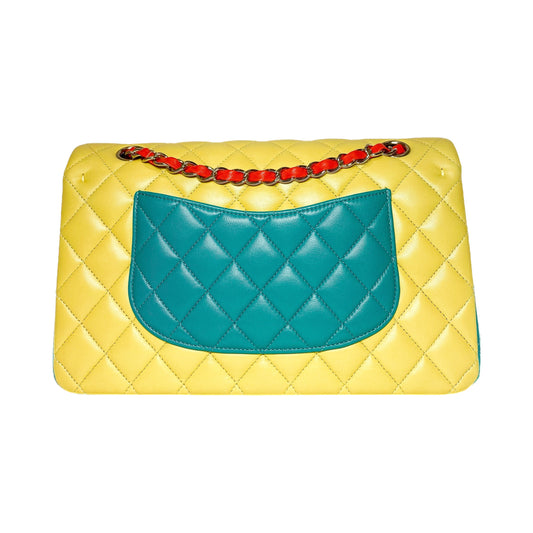 Chanel Tri-Color Medium Double Flap Bag - Online Only