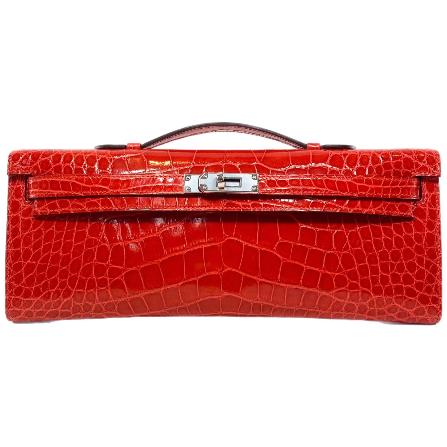 Hermes Kelly Cut Geranium Alligator Mississippiensis