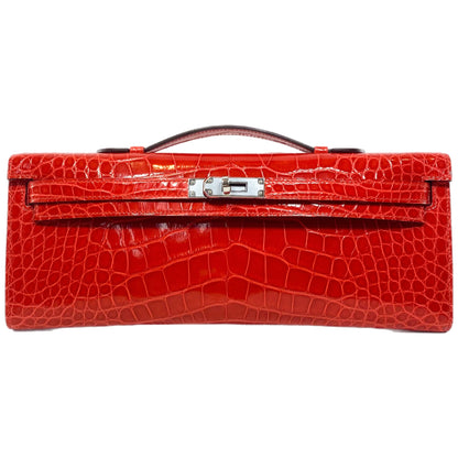 Hermes Kelly Cut Geranium Alligator Mississippiensis