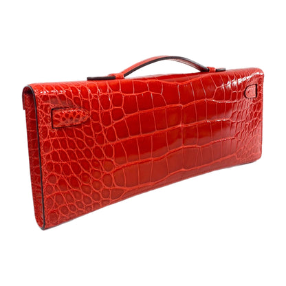 Hermes Kelly Cut Geranium Alligator Mississippiensis