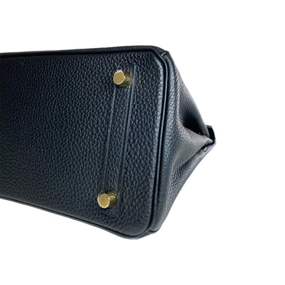 Hermes Birkin 25 Black Togo Gold Hardware