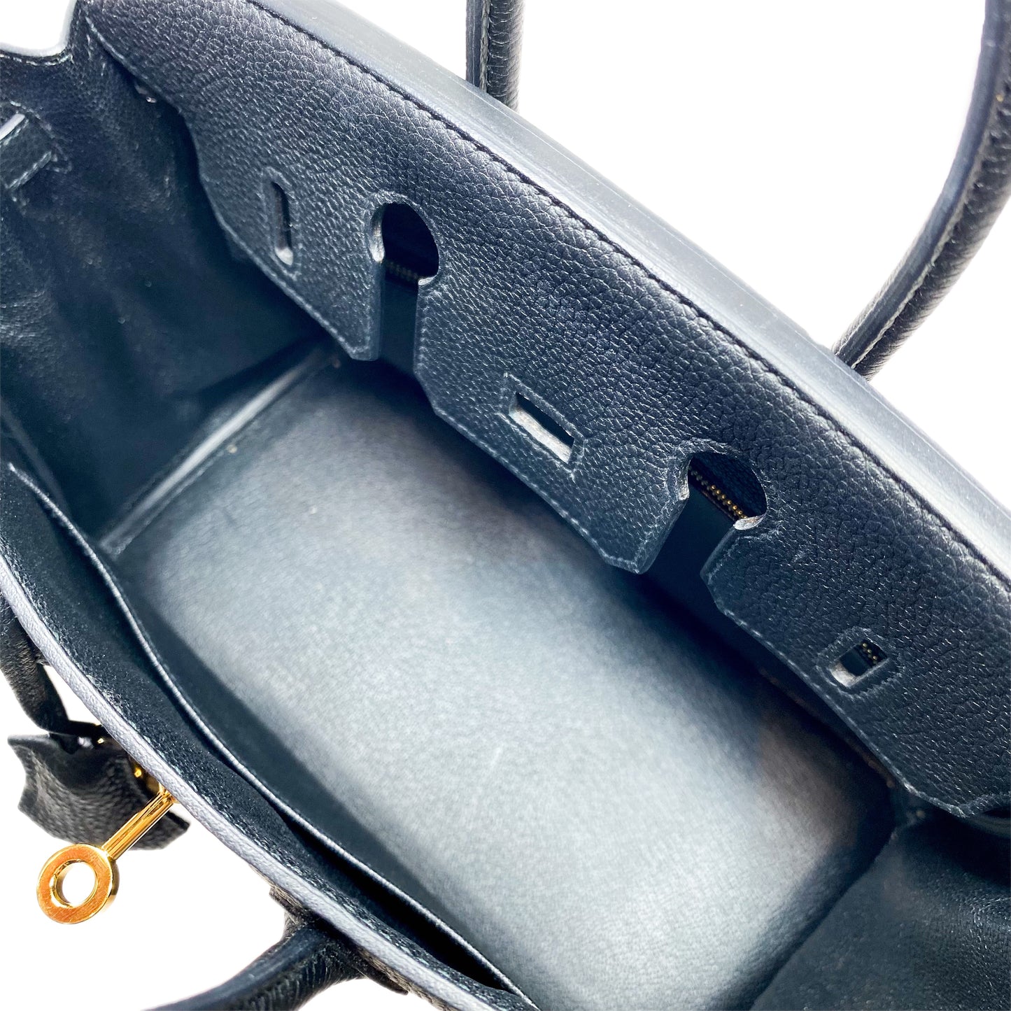 Hermes Birkin 25 Black Togo Gold Hardware