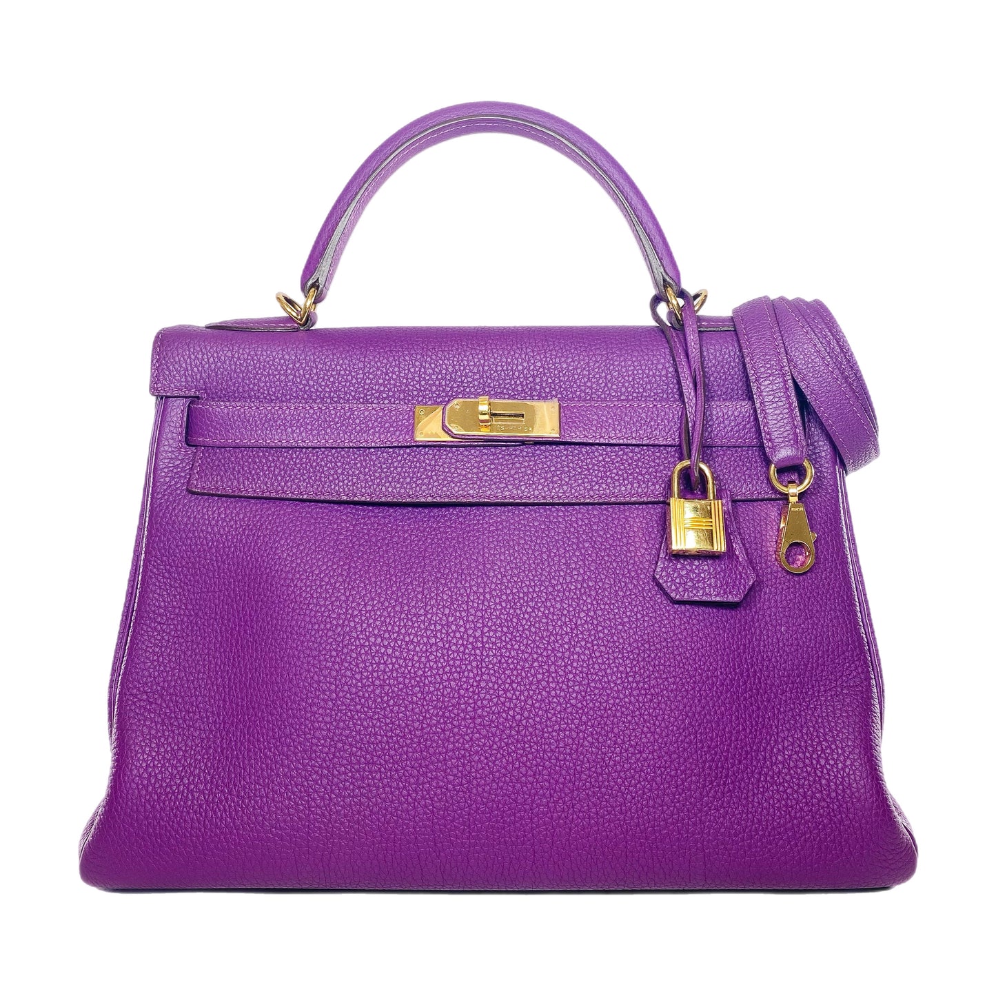 Hermes Kelly 32 Anemone Togo Gold Hardware