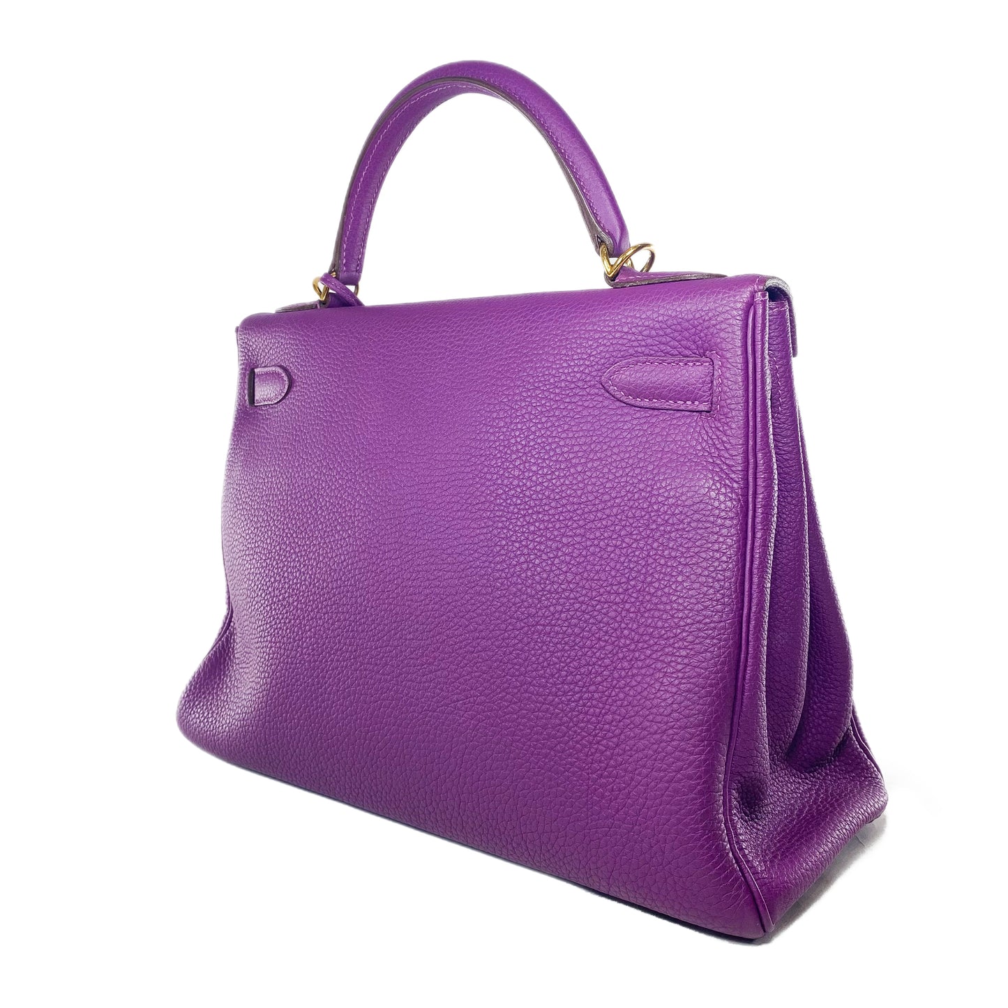 Hermes Kelly 32 Anemone Togo Gold Hardware