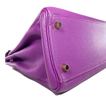 Hermes Kelly 32 Anemone Togo Gold Hardware