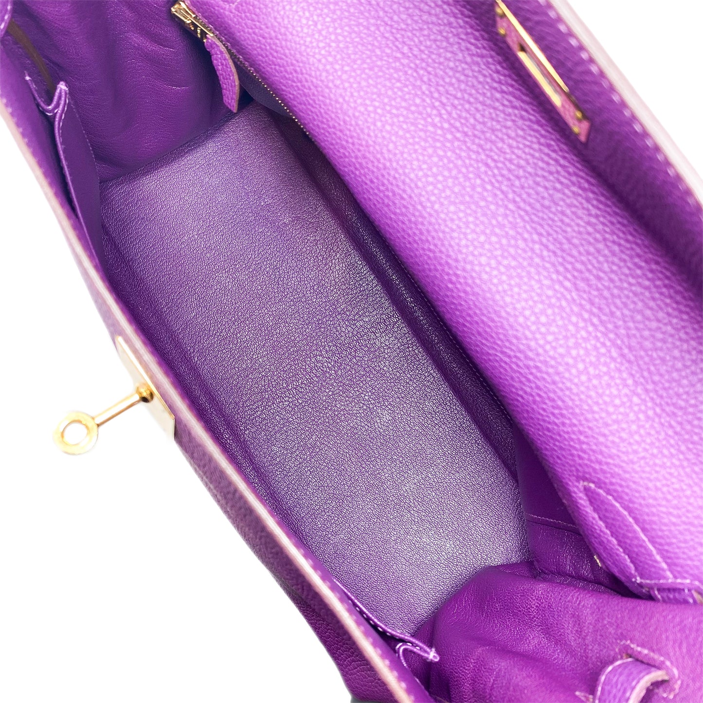 Hermes Kelly 32 Anemone Togo Gold Hardware