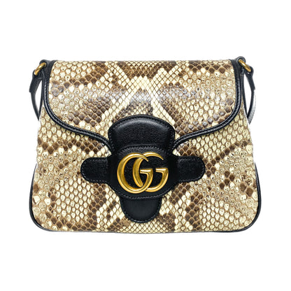 Gucci Python GG Marmont Shoulder Bag