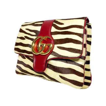Gucci Arli Tiger Print Pony Hair Messenger Bag