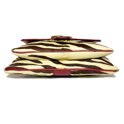 Gucci Arli Tiger Print Pony Hair Messenger Bag