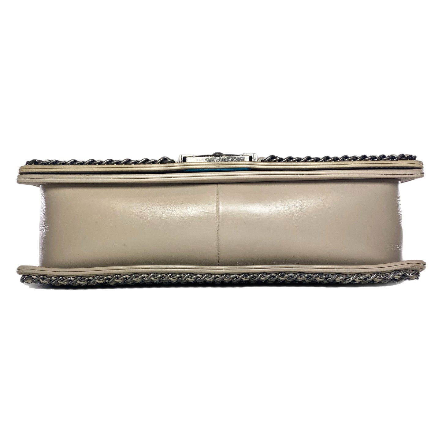 Chanel Beige New Medium Chained Boy Flap Bag