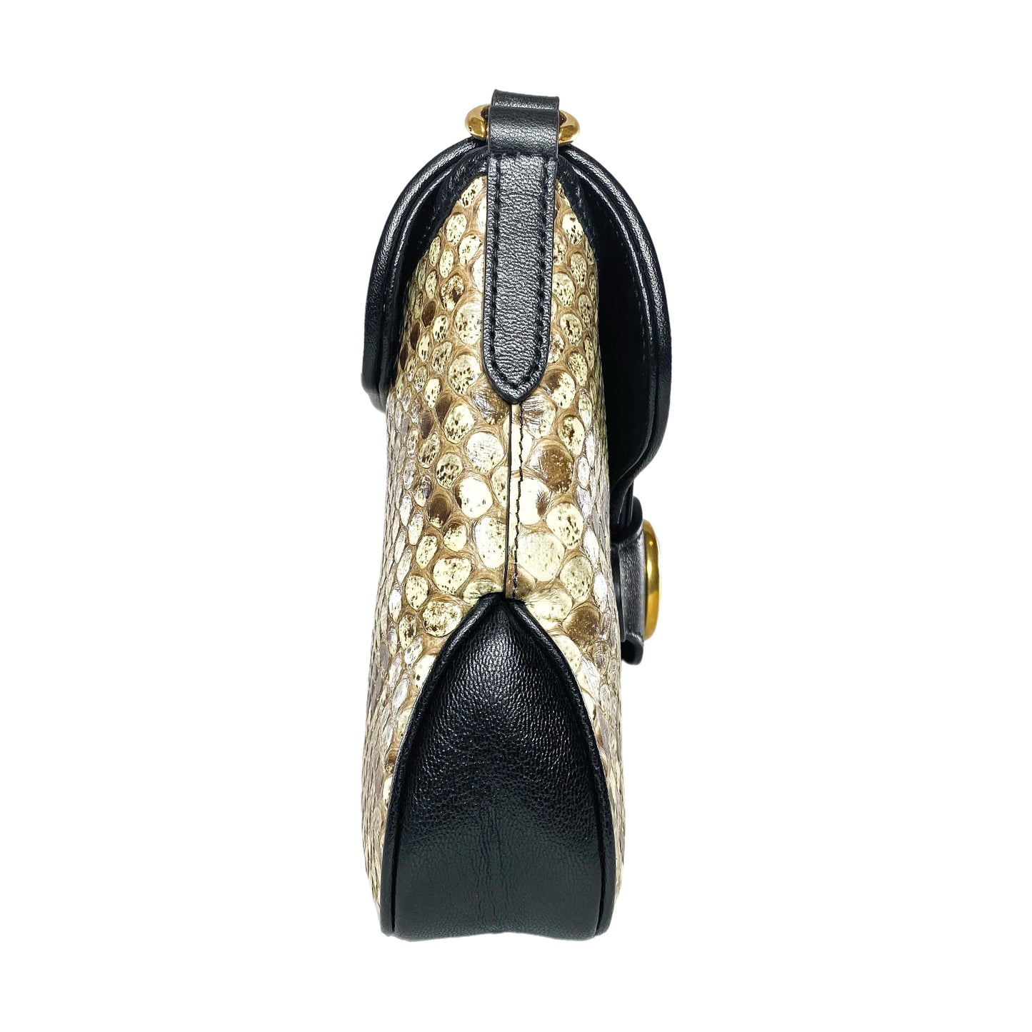 Gucci Python GG Marmont Shoulder Bag