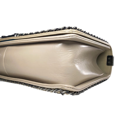 Chanel Beige New Medium Chained Boy Flap Bag