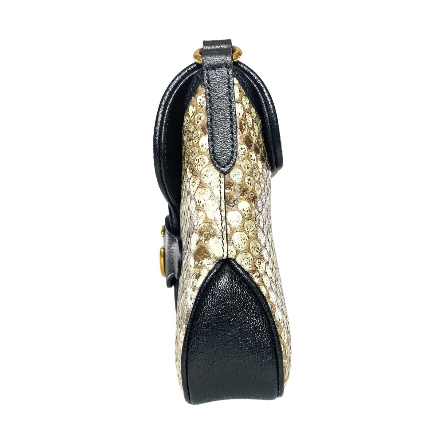 Gucci Python GG Marmont Shoulder Bag