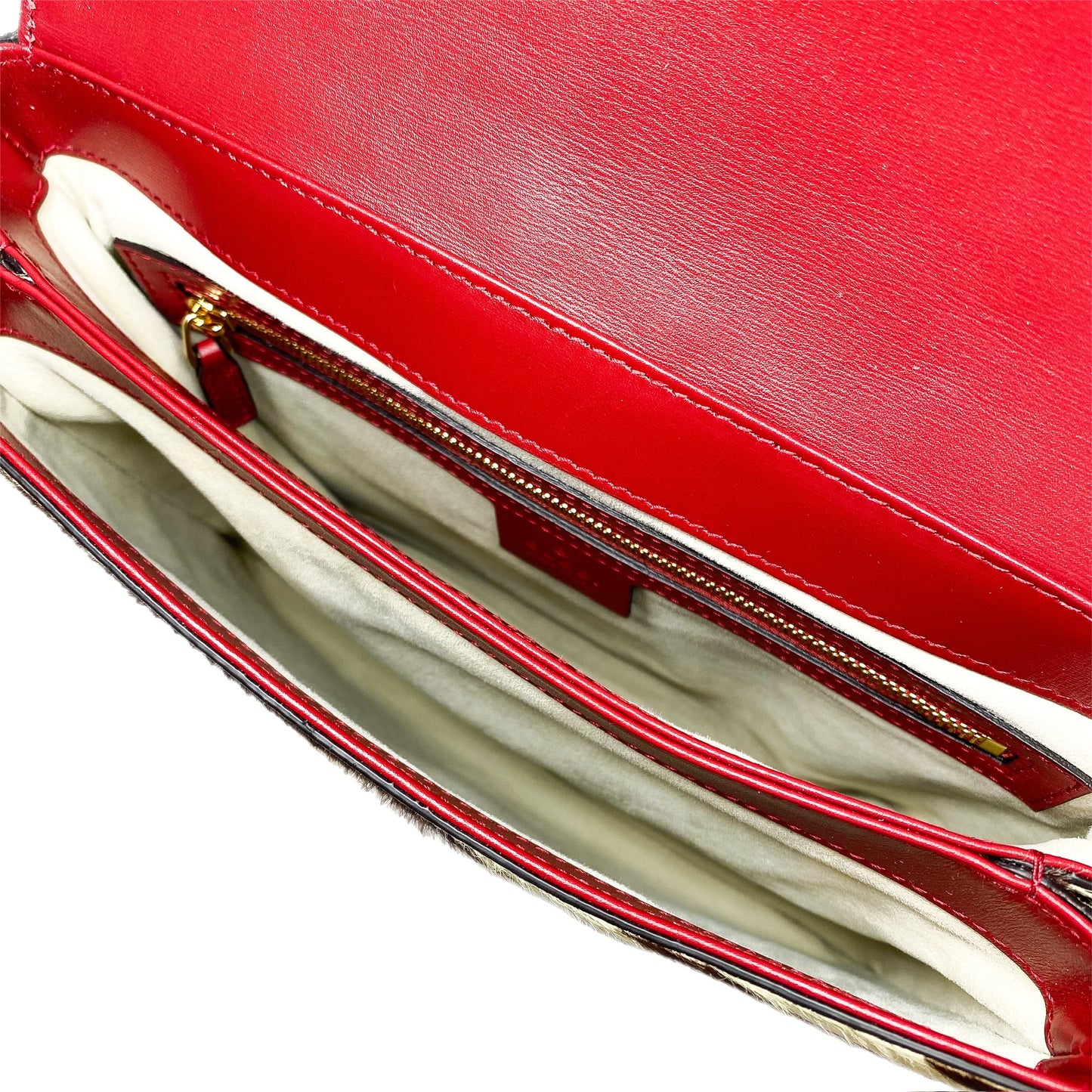 Gucci Arli Tiger Print Pony Hair Messenger Bag