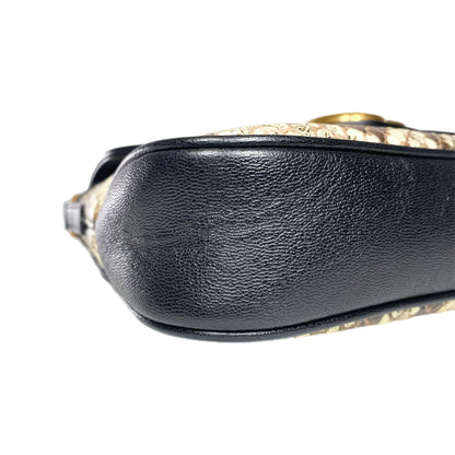 Gucci Python GG Marmont Shoulder Bag