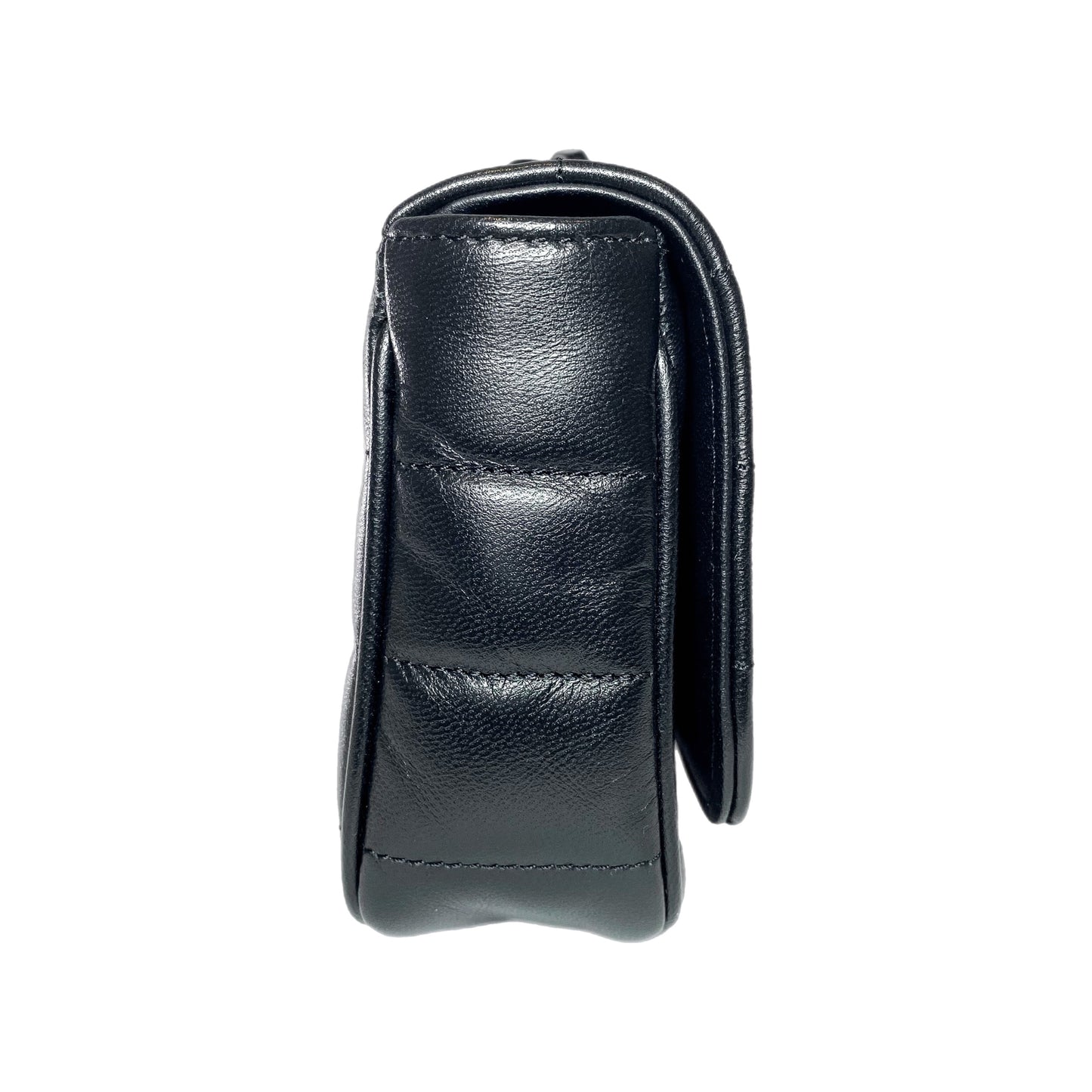 Celine Black Matelasse Monochrome Chain Shoulder Bag