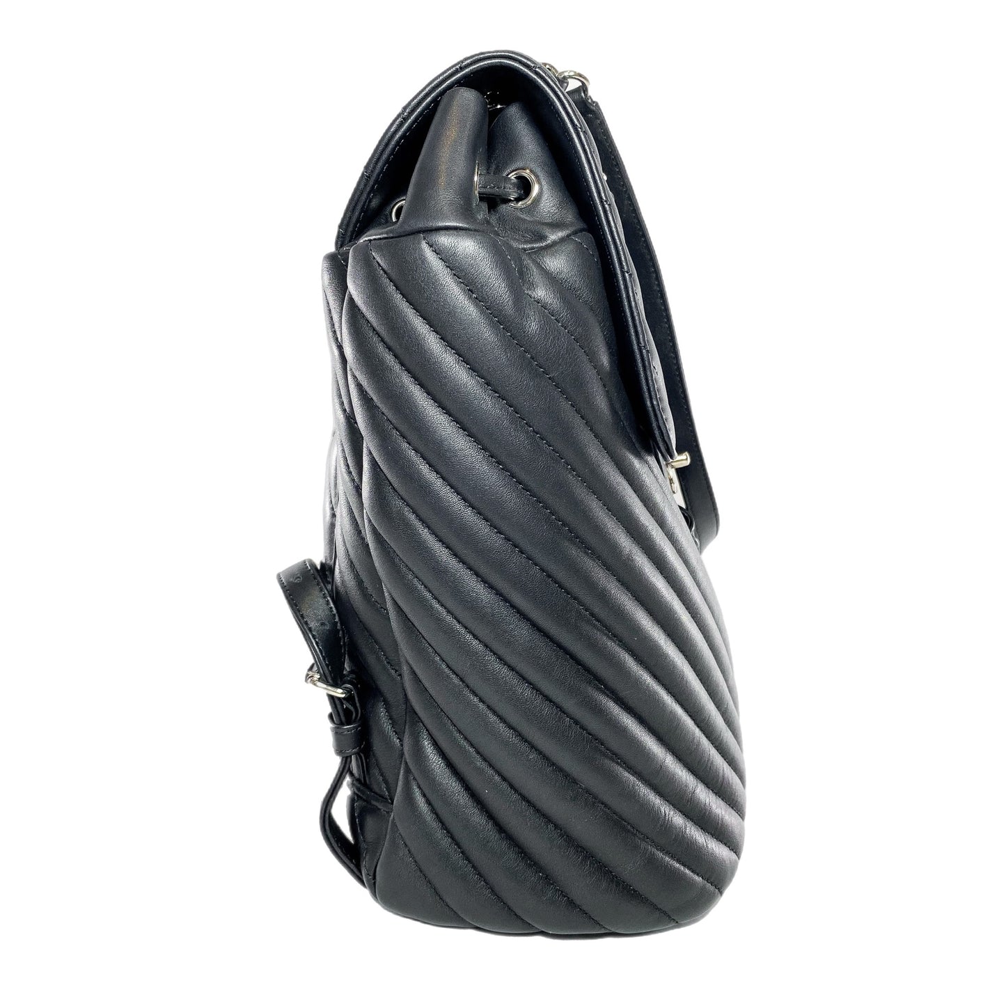 Chanel Black Chevron Urban Spirit Backpack