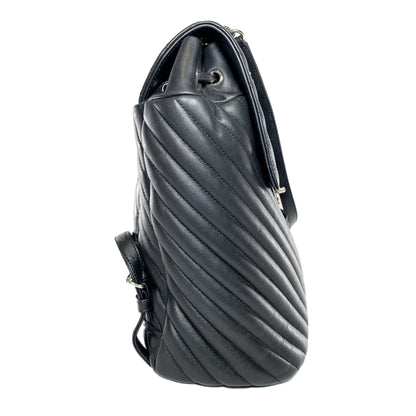Chanel Black Chevron Urban Spirit Backpack