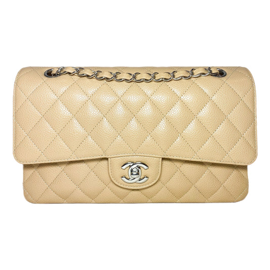Chanel Beige Medium Classic Flap Bag