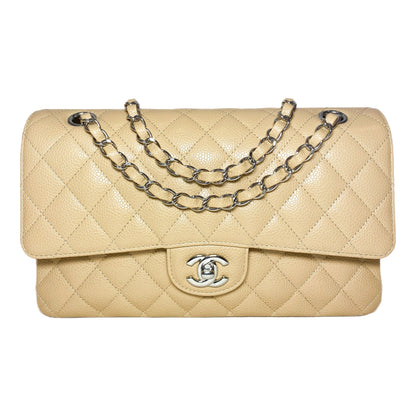 Chanel Beige Medium Classic Flap Bag