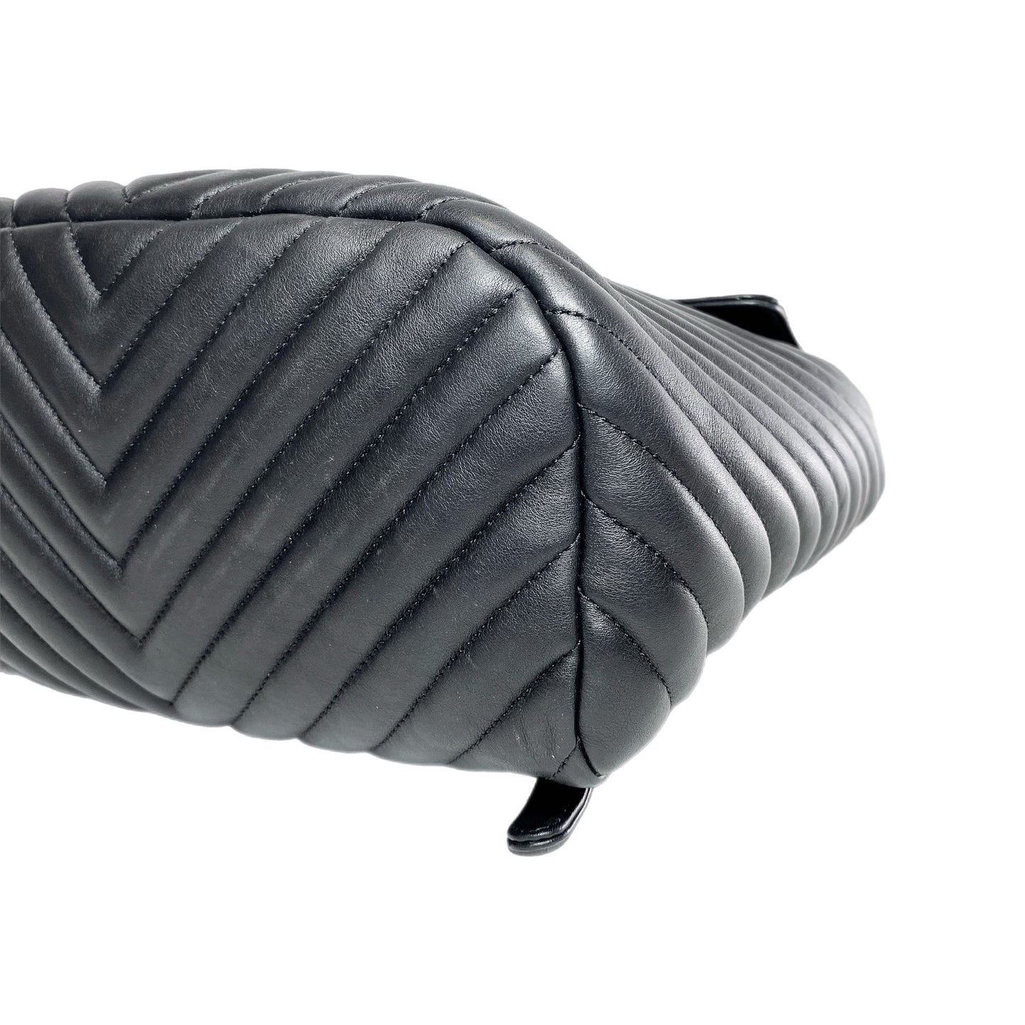 Chanel Black Chevron Urban Spirit Backpack