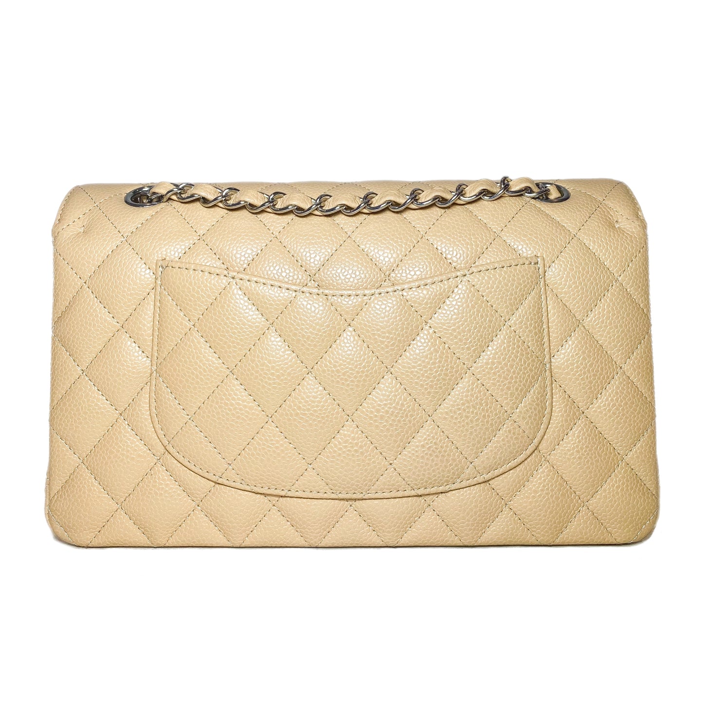 Chanel Beige Medium Classic Flap Bag