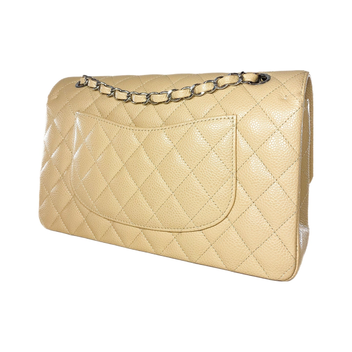 Chanel Beige Medium Classic Flap Bag