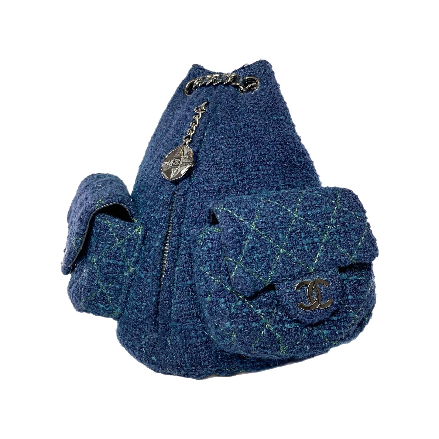 chanel mini backpack is back Chanel Navy Mini Backpack is Back Backpack – Consign of the Times ™